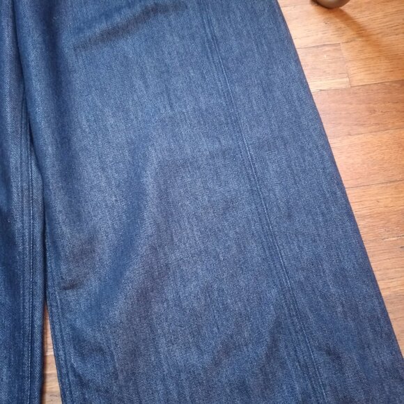 COS high rise wide leg trouser in indigo blue (sz10) - Picture 3 of 15